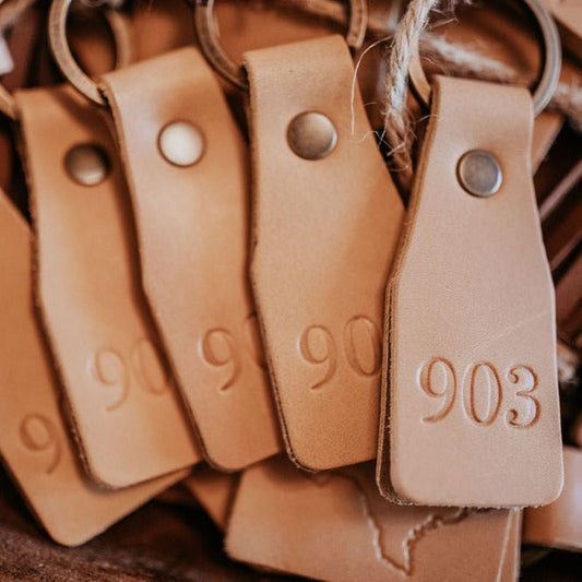 903 Leather Keychain
