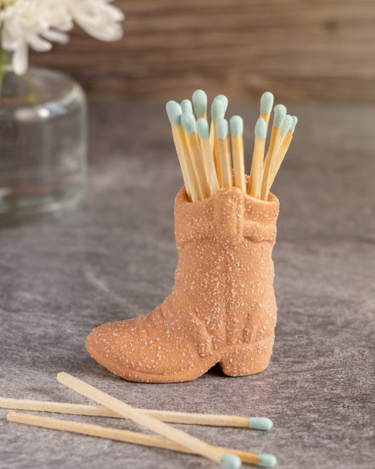 Cowboy Boot Vintage Match Holders
