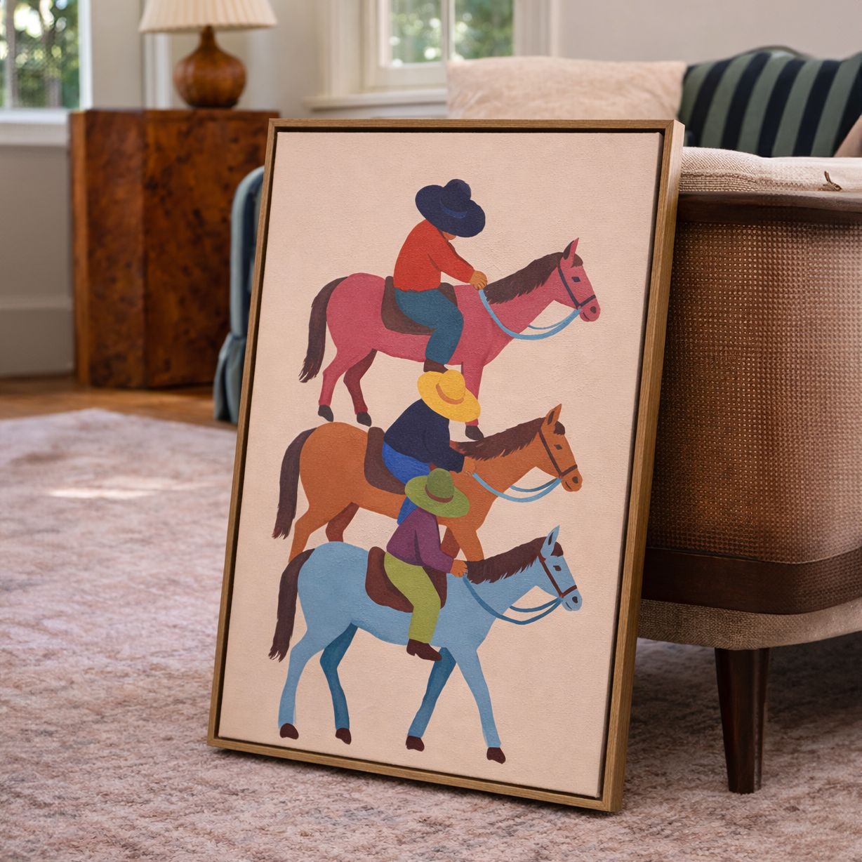 Three Horsemen - Frame Wrapped Canvas - Art