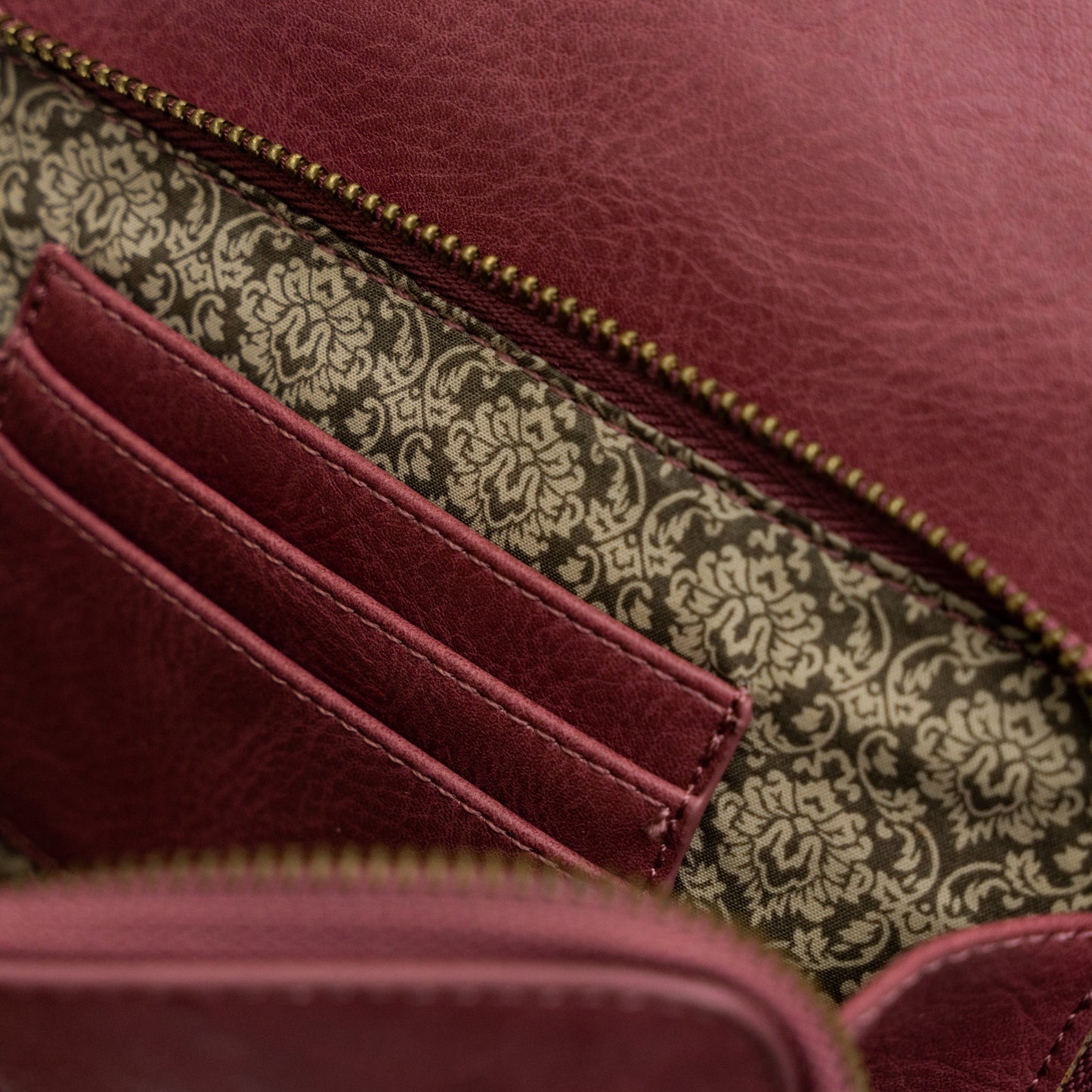 Dusty Raspberry Leather Backpack