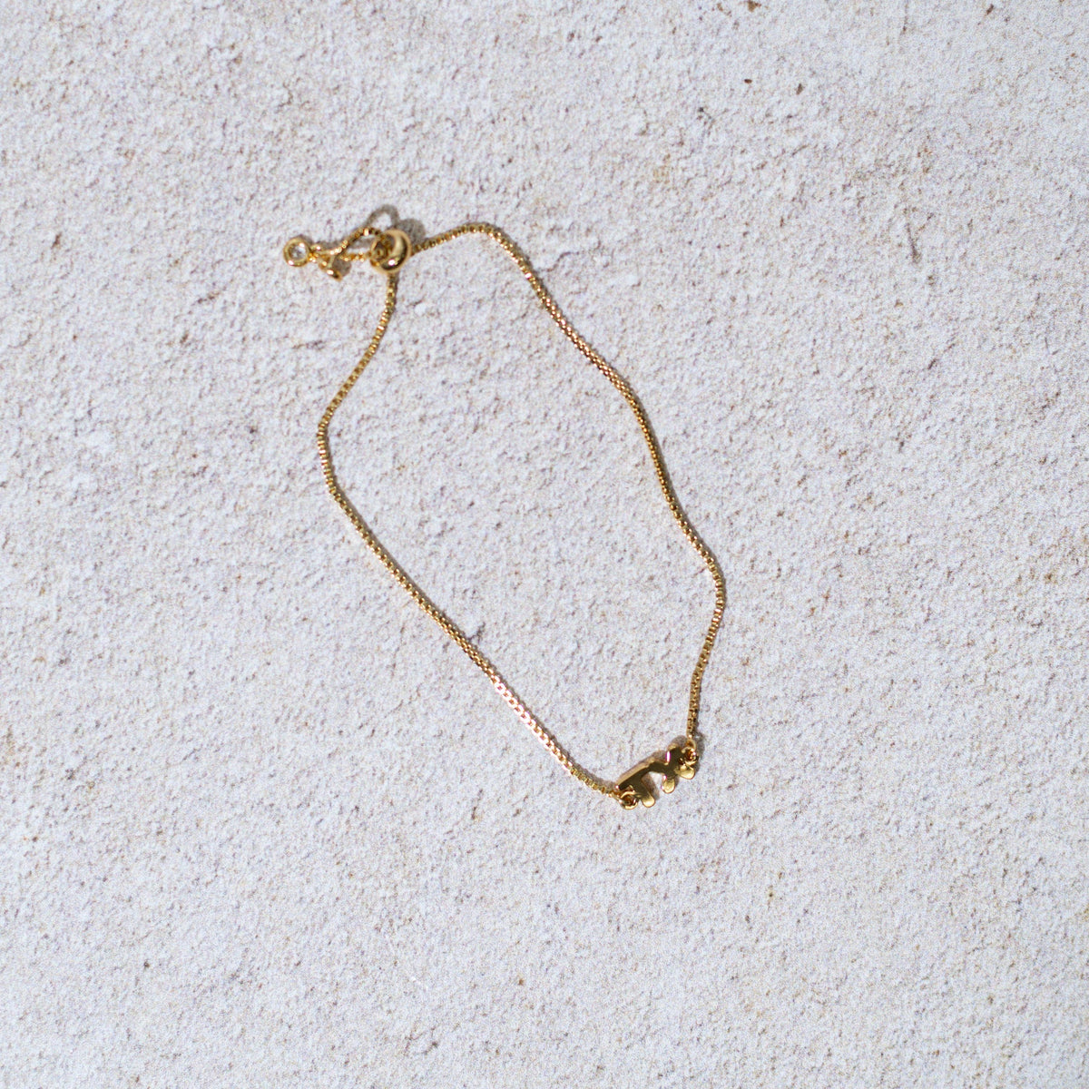 Texas Script Gold Bracelet