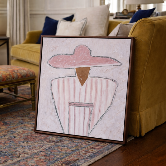 The Pink Lady - Frame Wrapped Canvas - Art