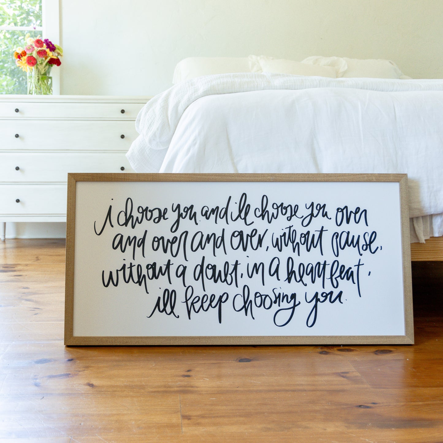 I Choose You - Wood Frame - Art