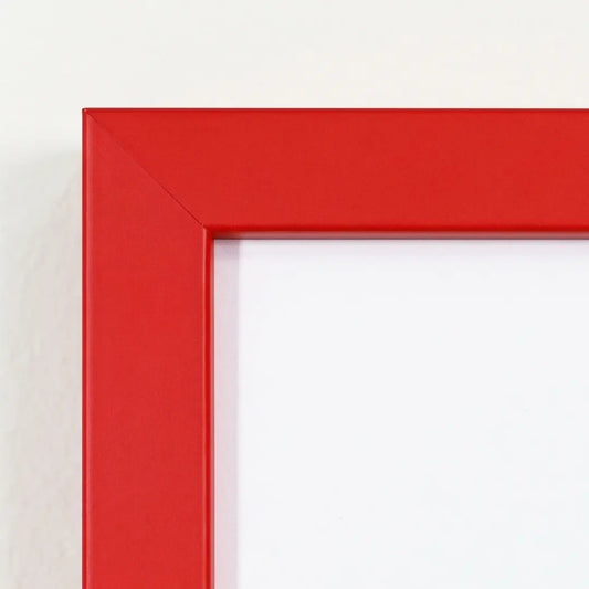 Spaniel Portrait in a Red frame, styled in a room
