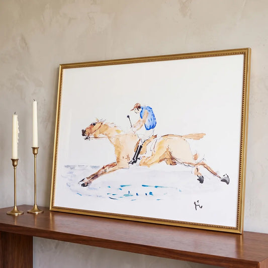Jockey, 20 by 30, styled in a room