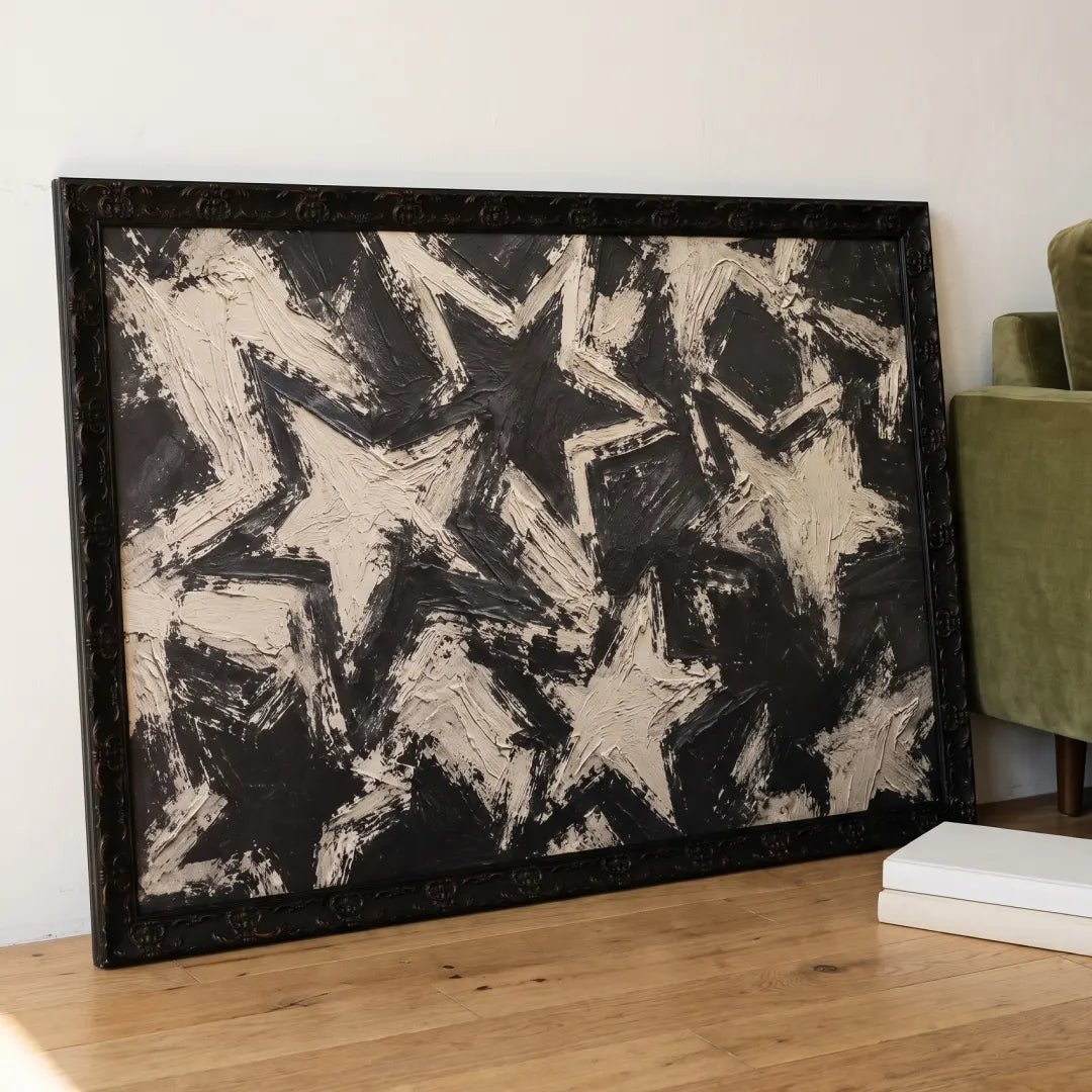 Faded Glory Country Rustic Black frame corner detail