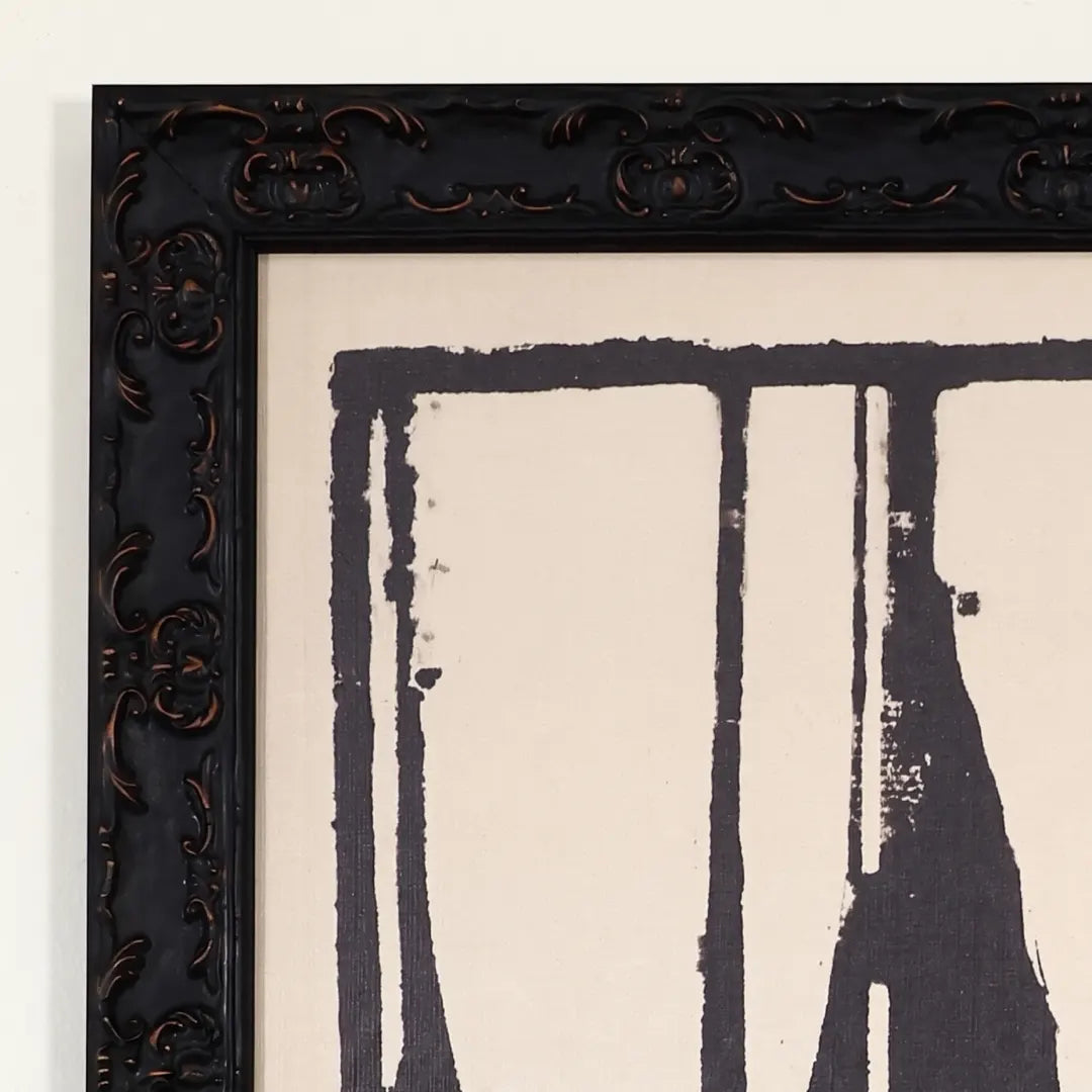 Quiet Tide Country Rustic Black frame corner detail