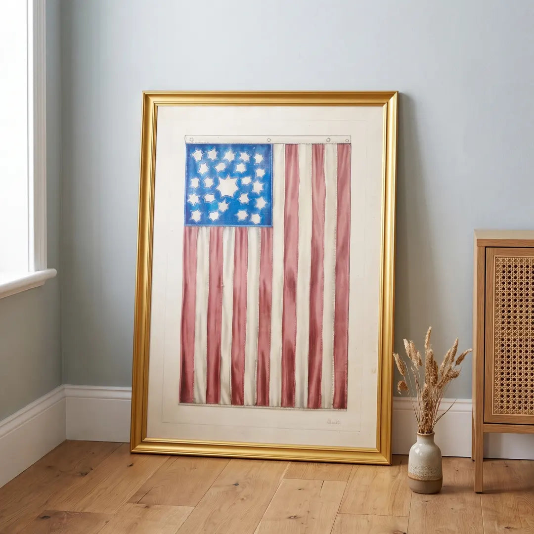 Old Glory Gilded Gold frame corner detail