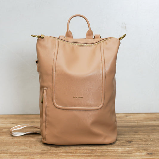 Convertible Leather Backpack