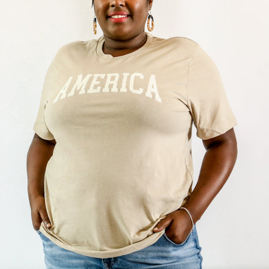 America Collegiate Graphic Tee