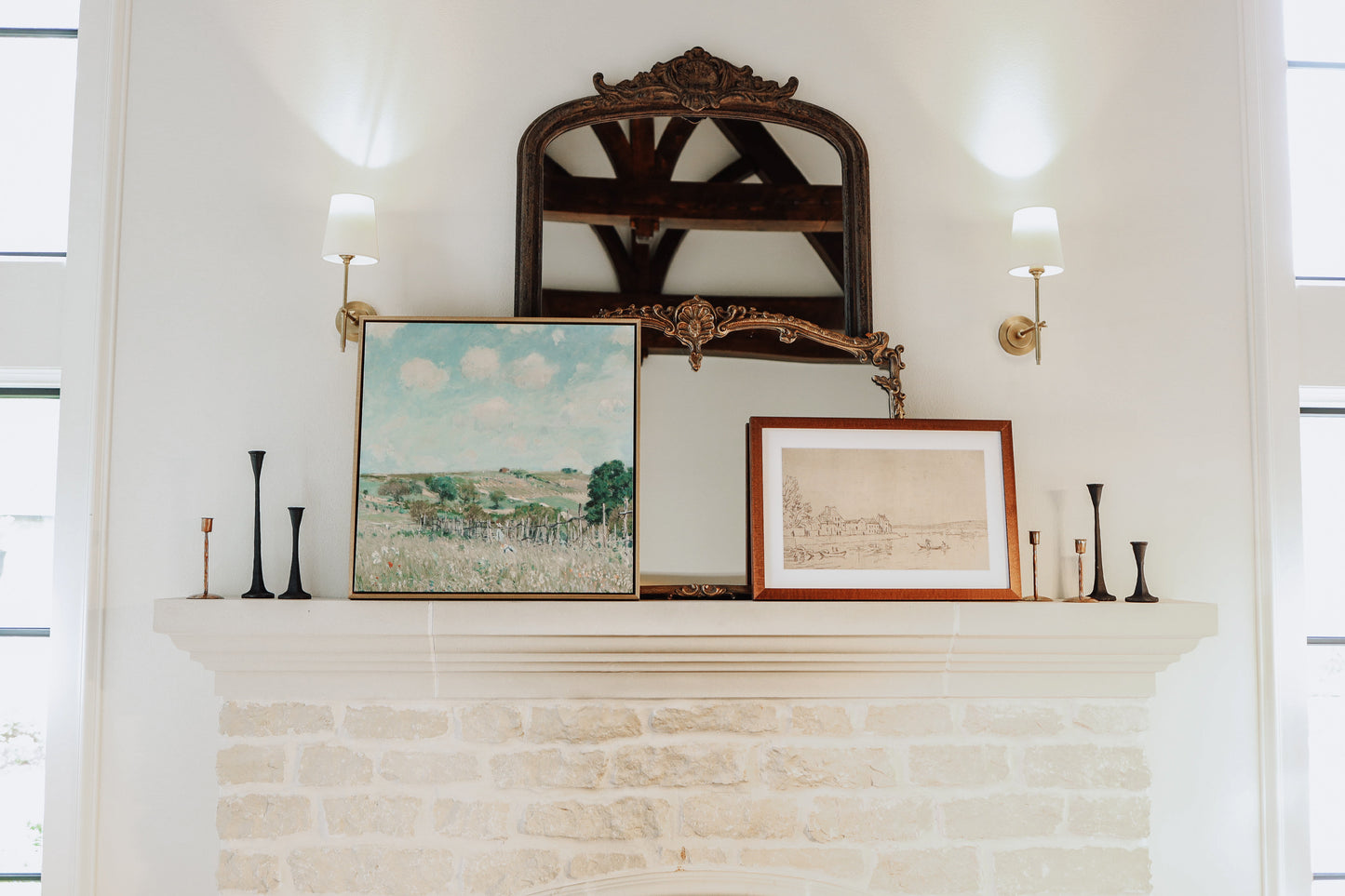 On the Banks of the Loing: Six Boats and Their Moorings