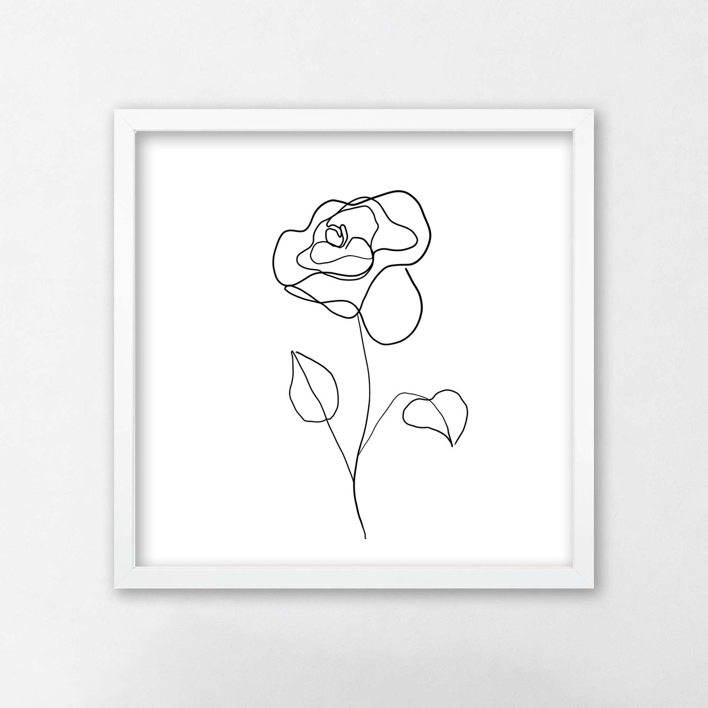 Floral Line Art- Rose