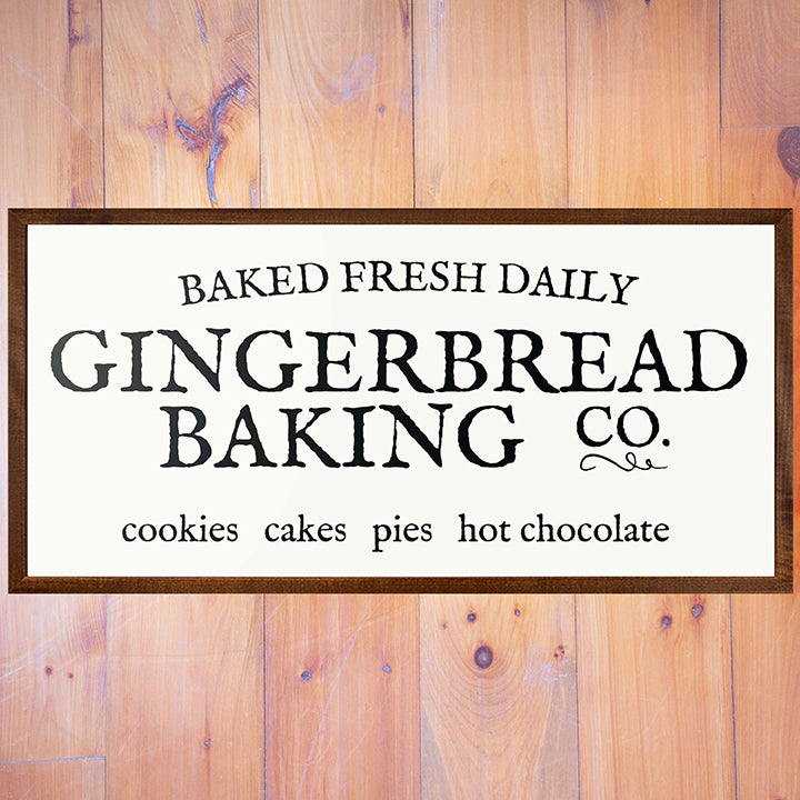 Gingerbread Baking Co Wall Sign