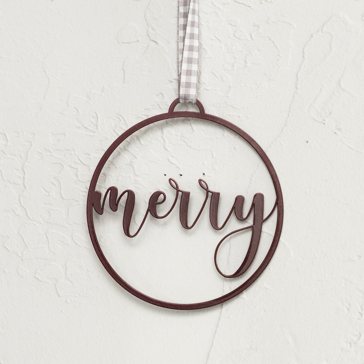 Merry Ornament - Metal