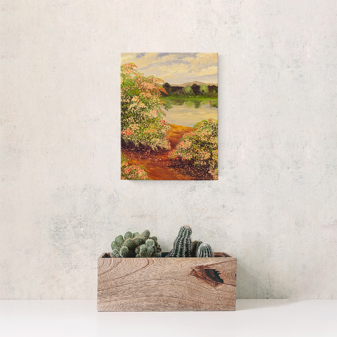 Vintage Summer Wrapped Canvas