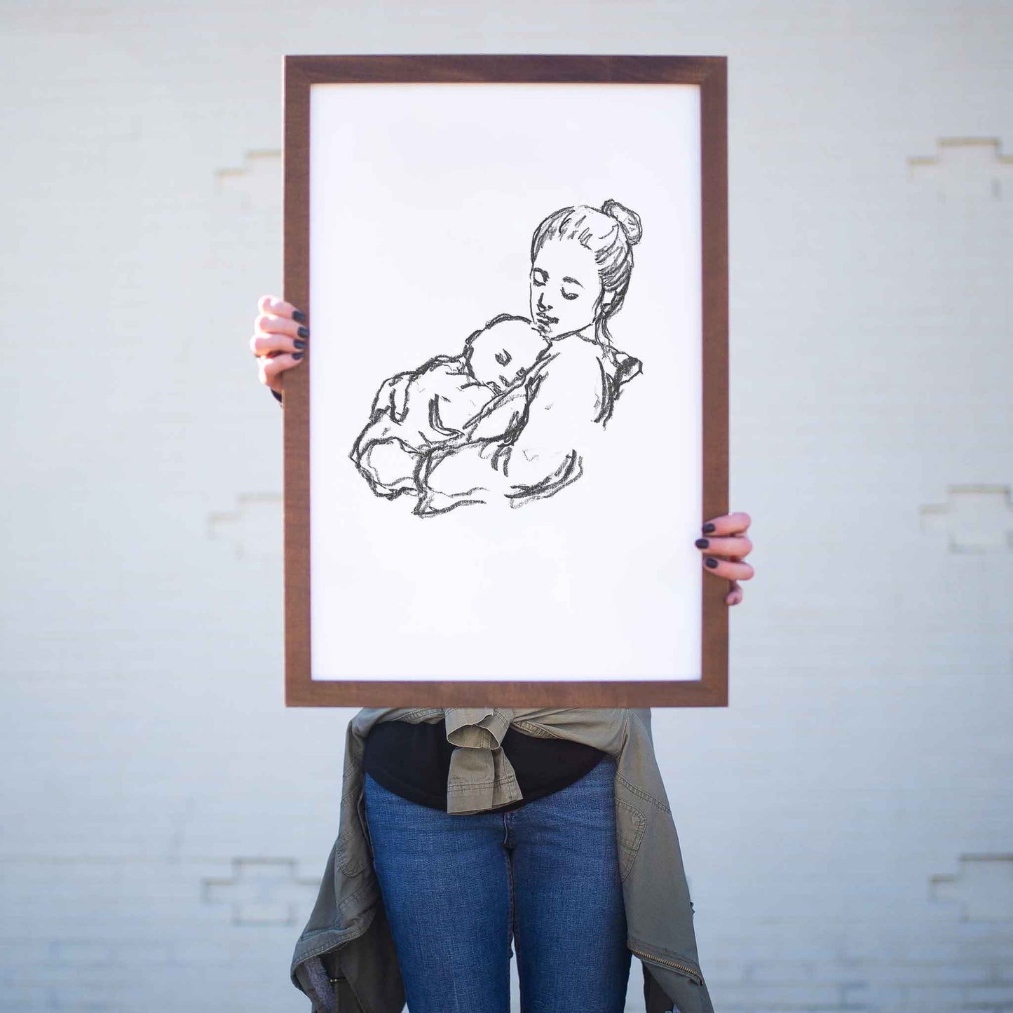 Smallwoods Mother and Baby Painting Wall Art