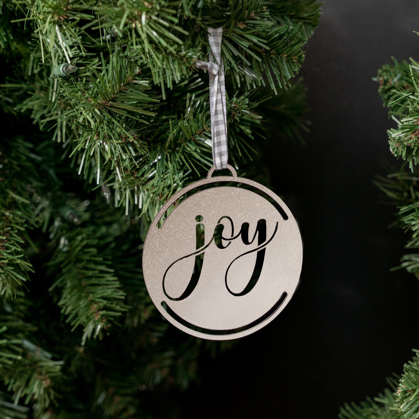 Joy Ornament - Metal