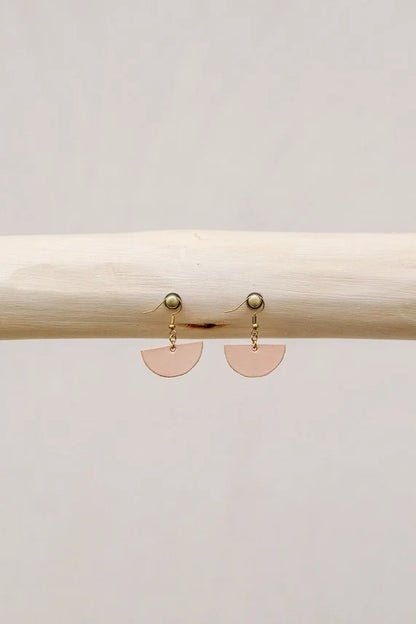 Half Circle Leather Earring