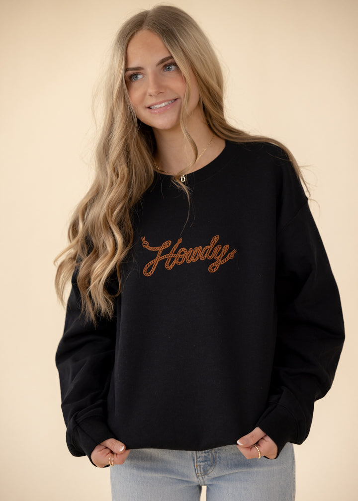 Howdy Sweatshirt - Adult - Embroidered