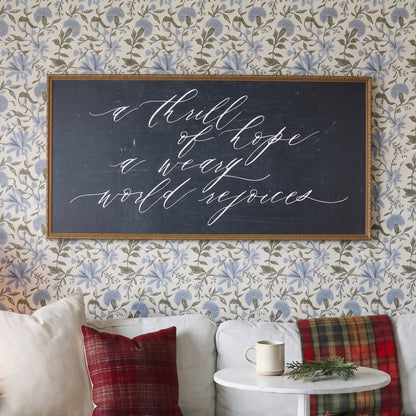 A Thrill of Hope framed art, Frosted Gold frame, XL, detail photo