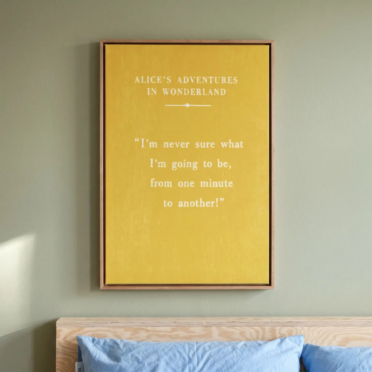 Alice's Adventures in Wonderland 20 x 30 Framed Wrapped Canvas lifestyle 01