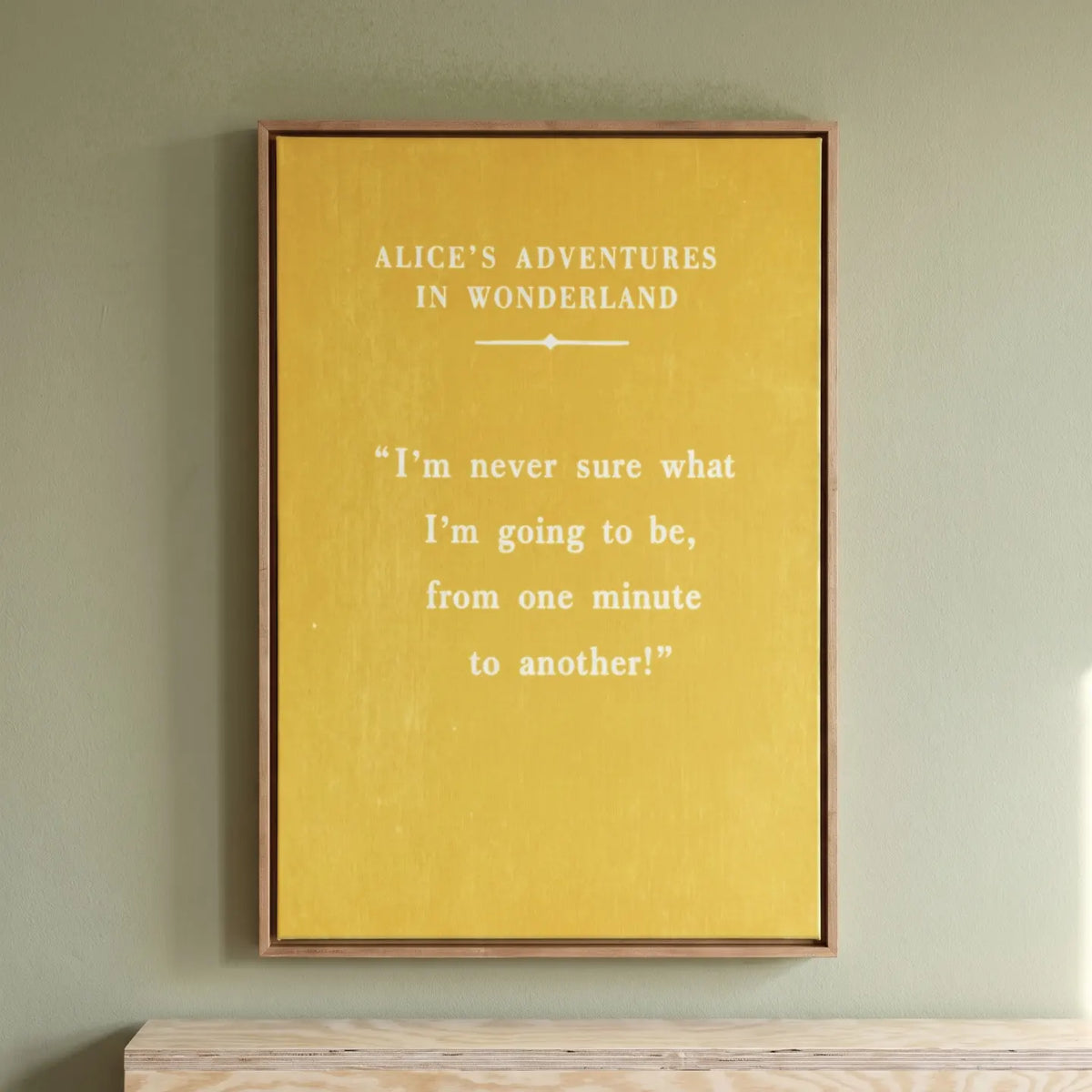 Alice's Adventures in Wonderland 20 x 30 Framed Wrapped Canvas lifestyle 03