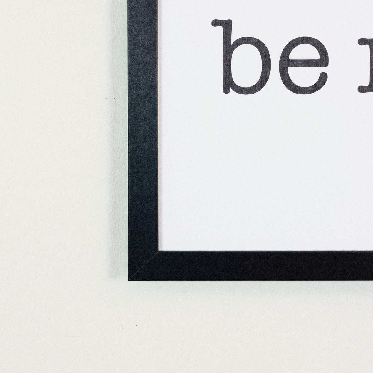 Be Merry Modern framed art, Black frame, M, frame close-up