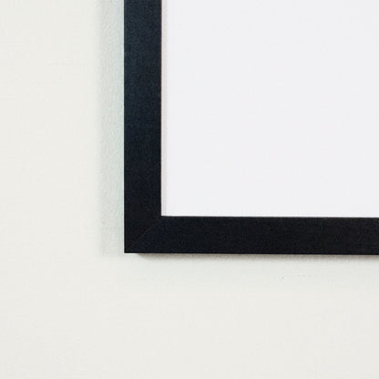 Be Merry Modern framed art, Black frame, SQ, frame close-up