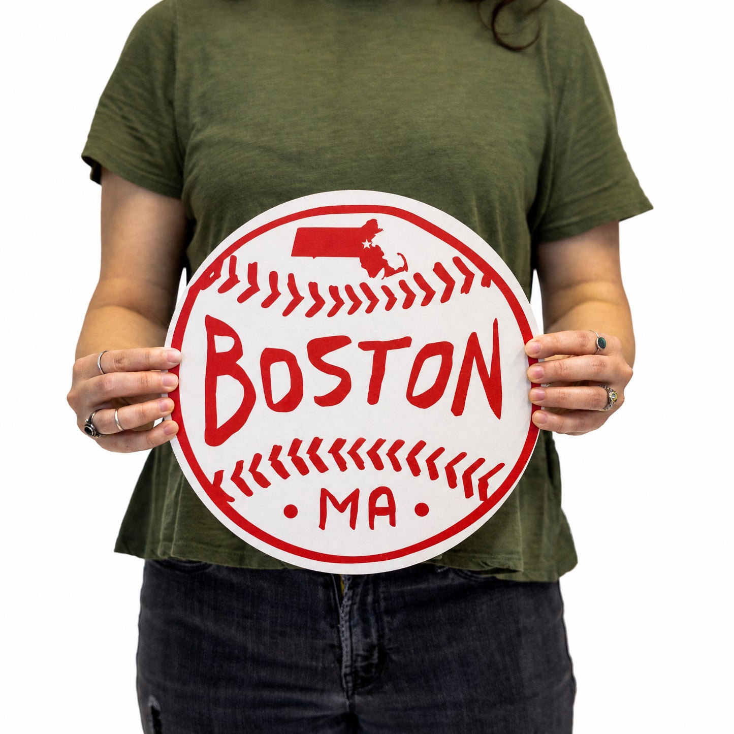 Boston Baseball Wood Wall Art