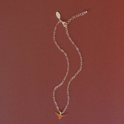 Collegiate Enamel Logo Pendant Necklace