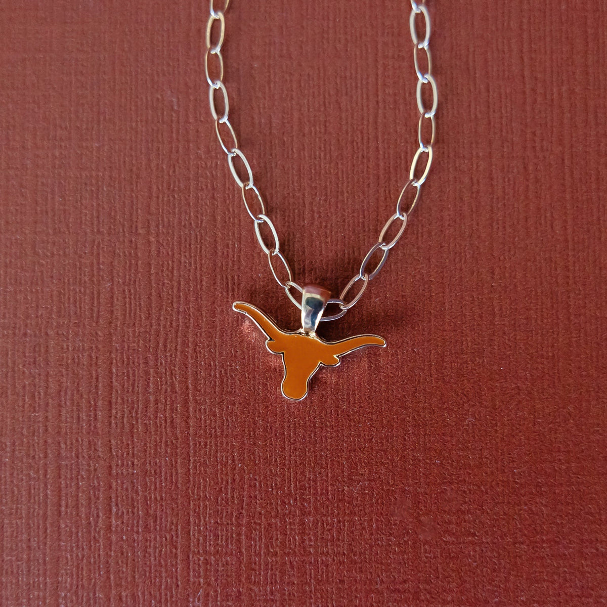Collegiate Enamel Logo Pendant Necklace