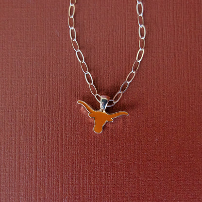 Collegiate Enamel Logo Pendant Necklace