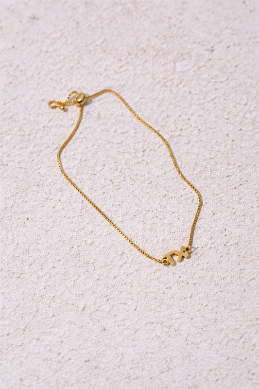 Texas Script Gold Bracelet