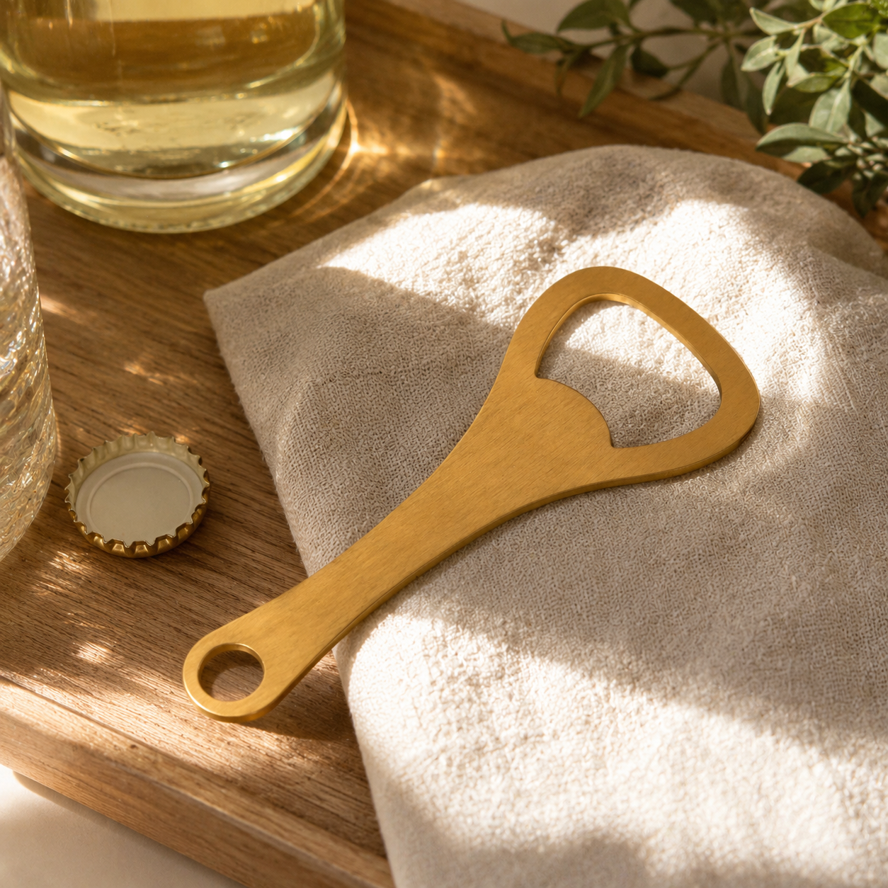 Gold Stainless Steel Bottle Opener