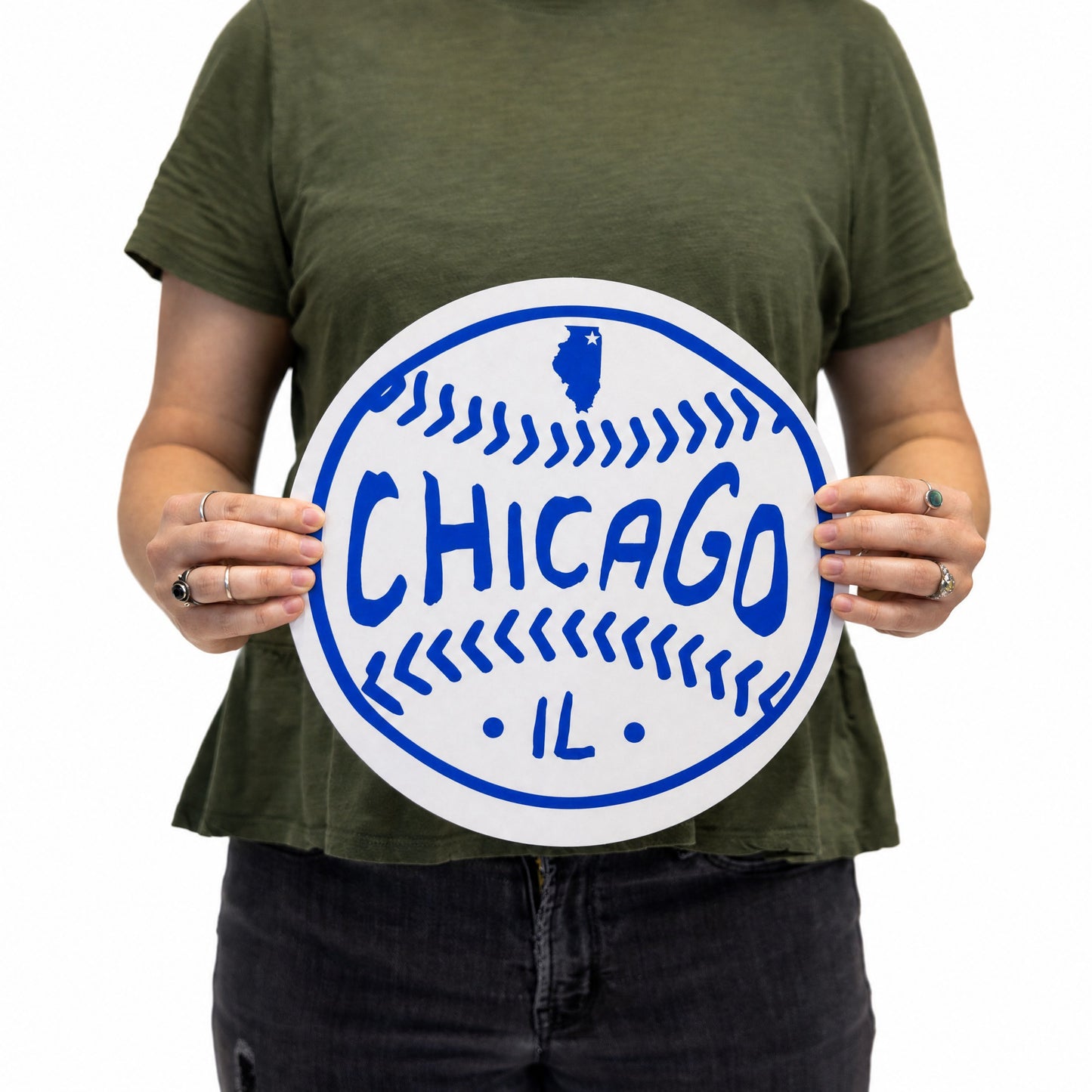 Chicago Baseball Wood Wall Art