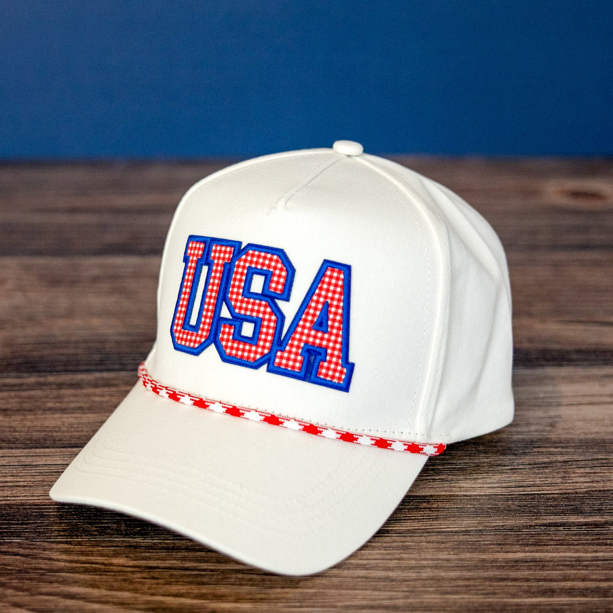 USA Gingham Rope Hat