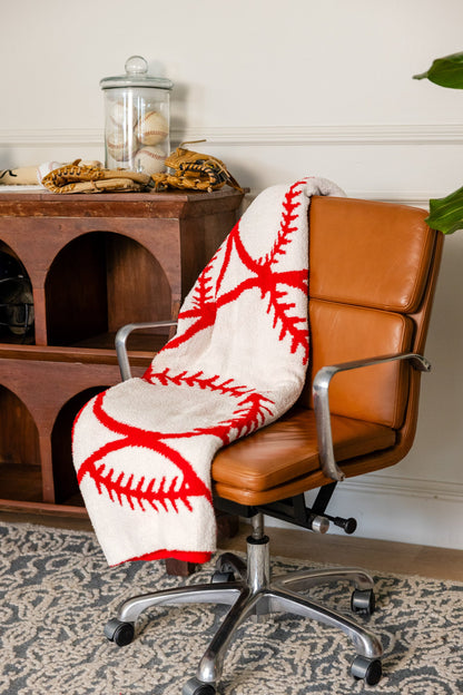 Baseball Plush Throw Blanket