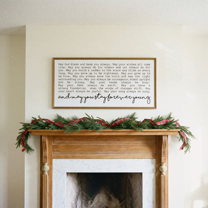 Forever Young framed art, Frosted Gold frame, XL, lifestyle photo