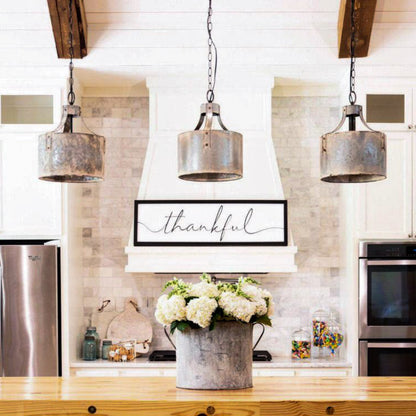 Galvanized Pendant Light