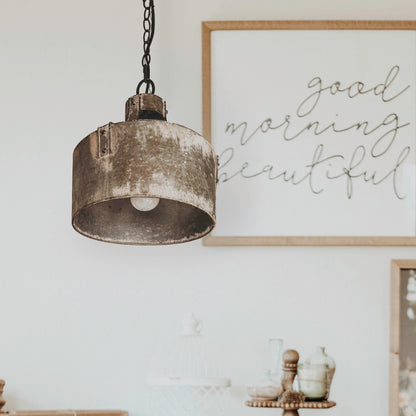 Galvanized Pendant Light