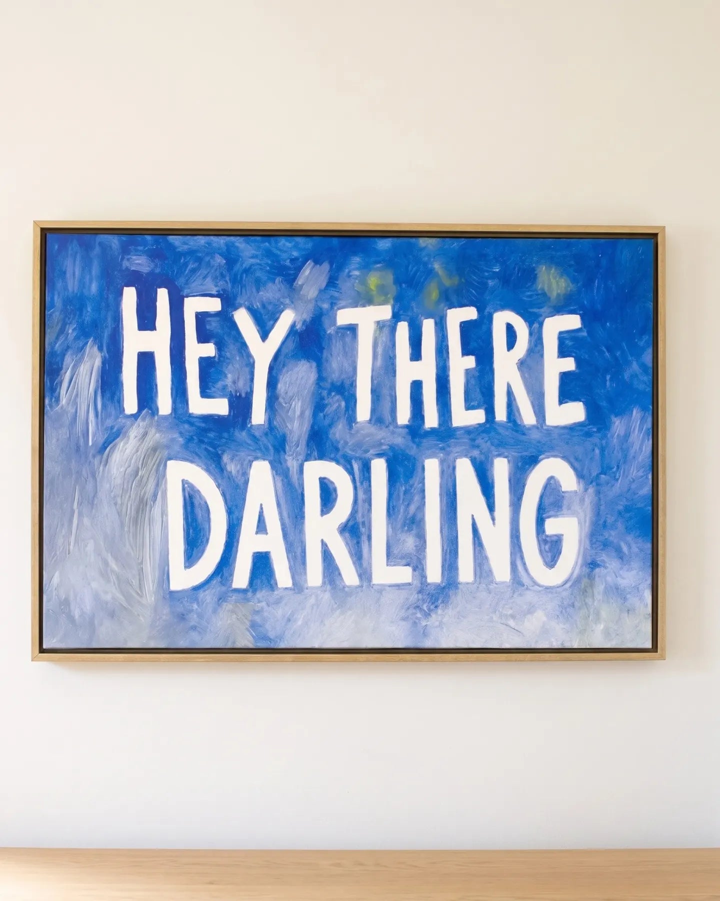 Hey There Darling - Framed Wrapped Canvas