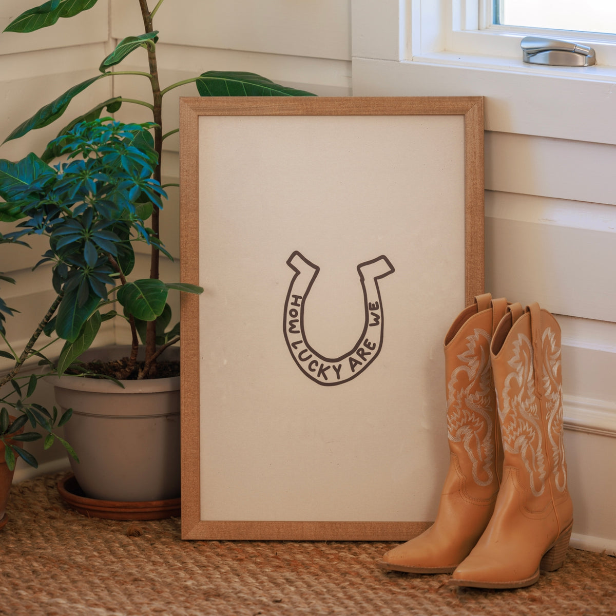 How Lucky - Wood Frame - Art Acrylic – Smallwoods