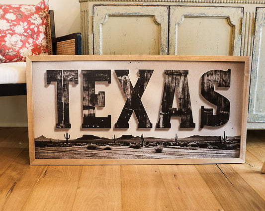 Texas - Wood Frame - Art Acrylic