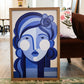 Blue Muse – 20x30 Almond Wood Frame with Acrylic