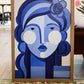 Blue Muse – 20x30 Almond Wood Frame with Acrylic