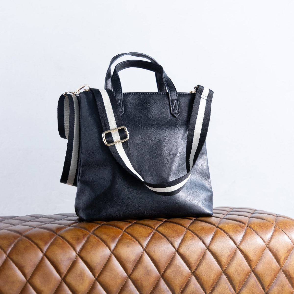 Crossbody with Striped Strap