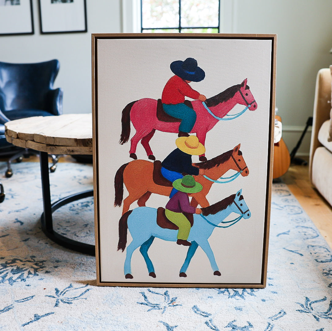 Three Horsemen - Frame Wrapped Canvas - Art