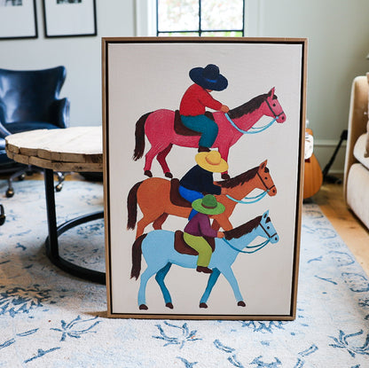 Three Horsemen - Frame Wrapped Canvas - Art