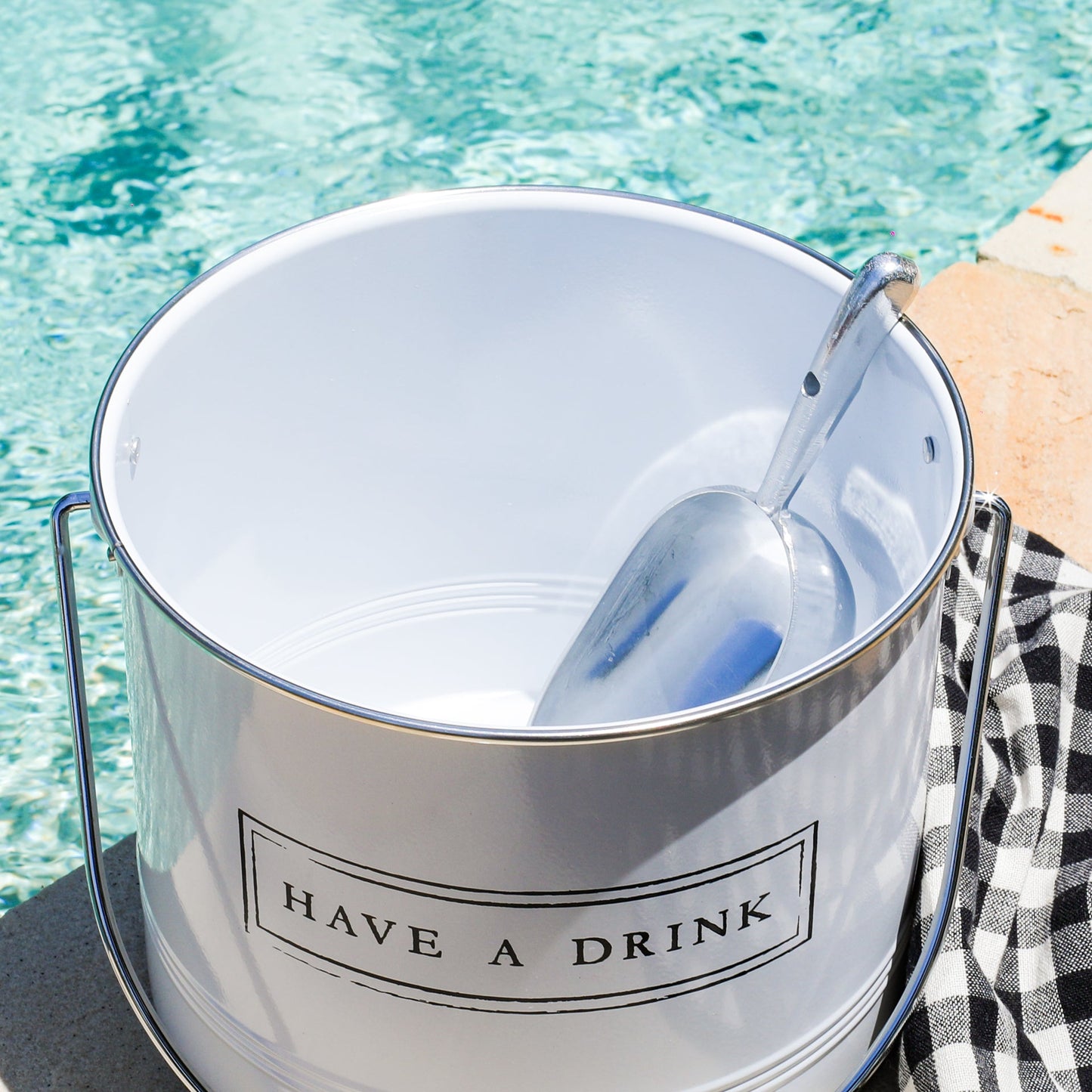 Ice Bucket and Scoop - "Have A Drink"