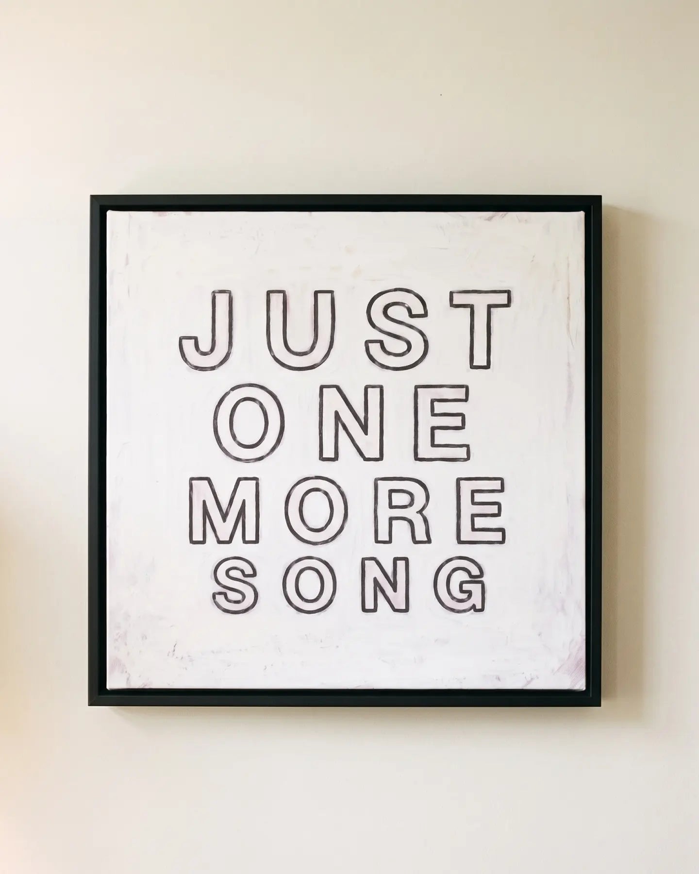 Just One More Song - Framed Wrapped Canvas